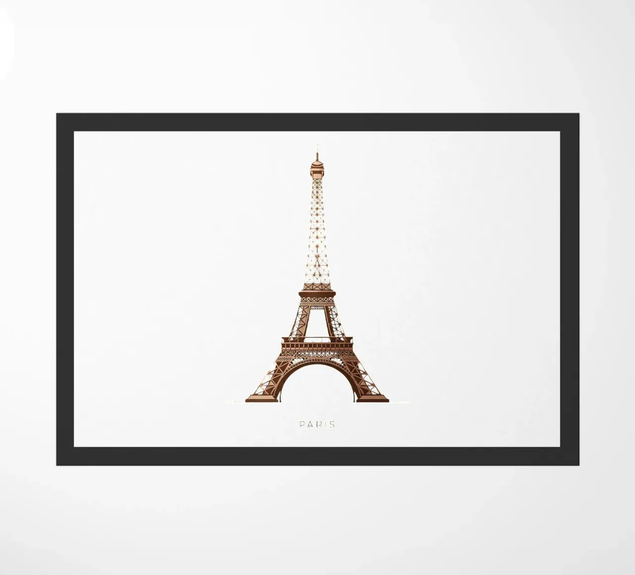 Eiffel Tower zerbino da Minimalist vector art