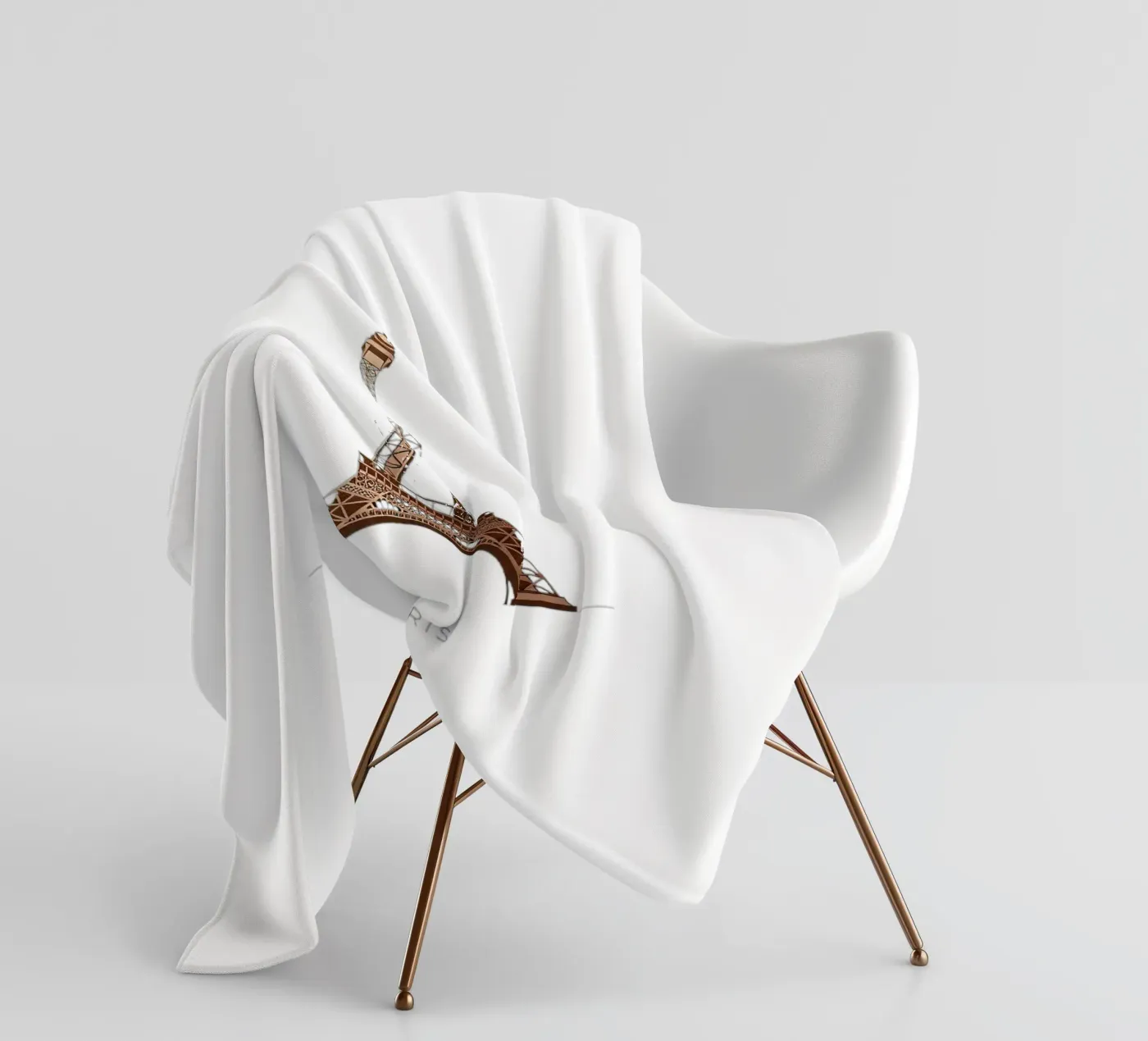 Torre Eiffel coperta in pile da Minimalist vector art