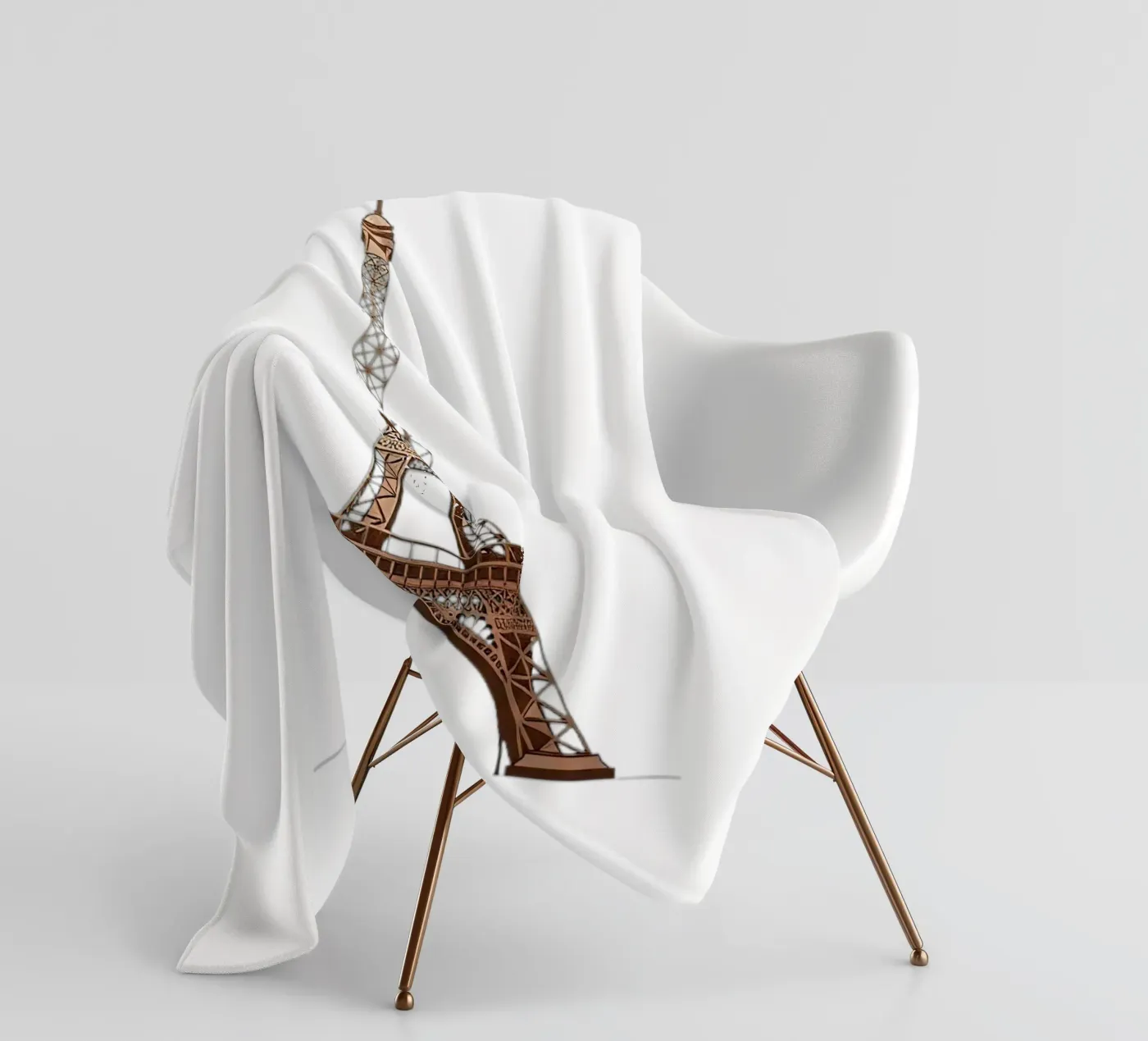 Torre Eiffel coperta in pile da Minimalist vector art