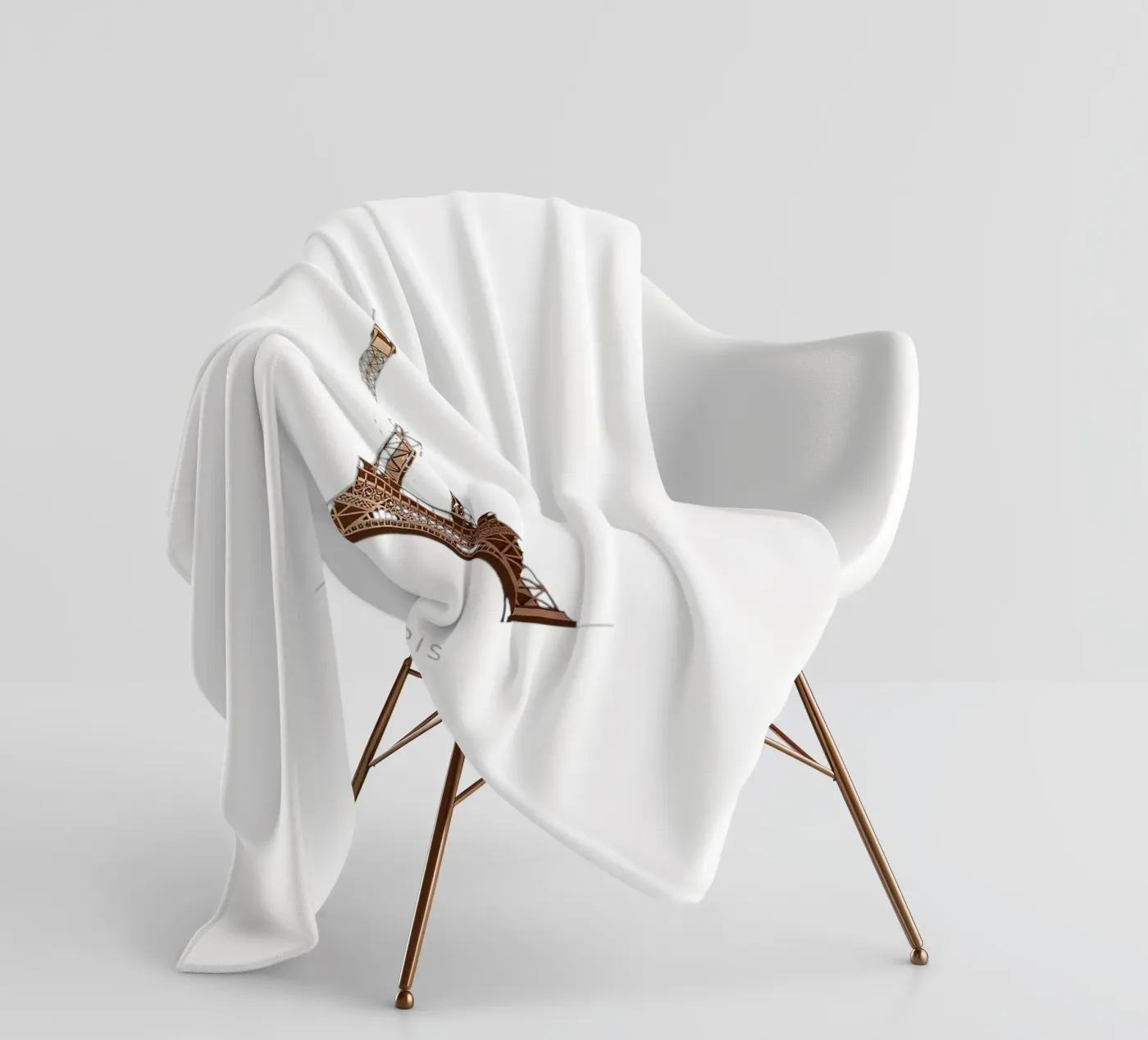 Torre Eiffel coperta in pile da Minimalist vector art