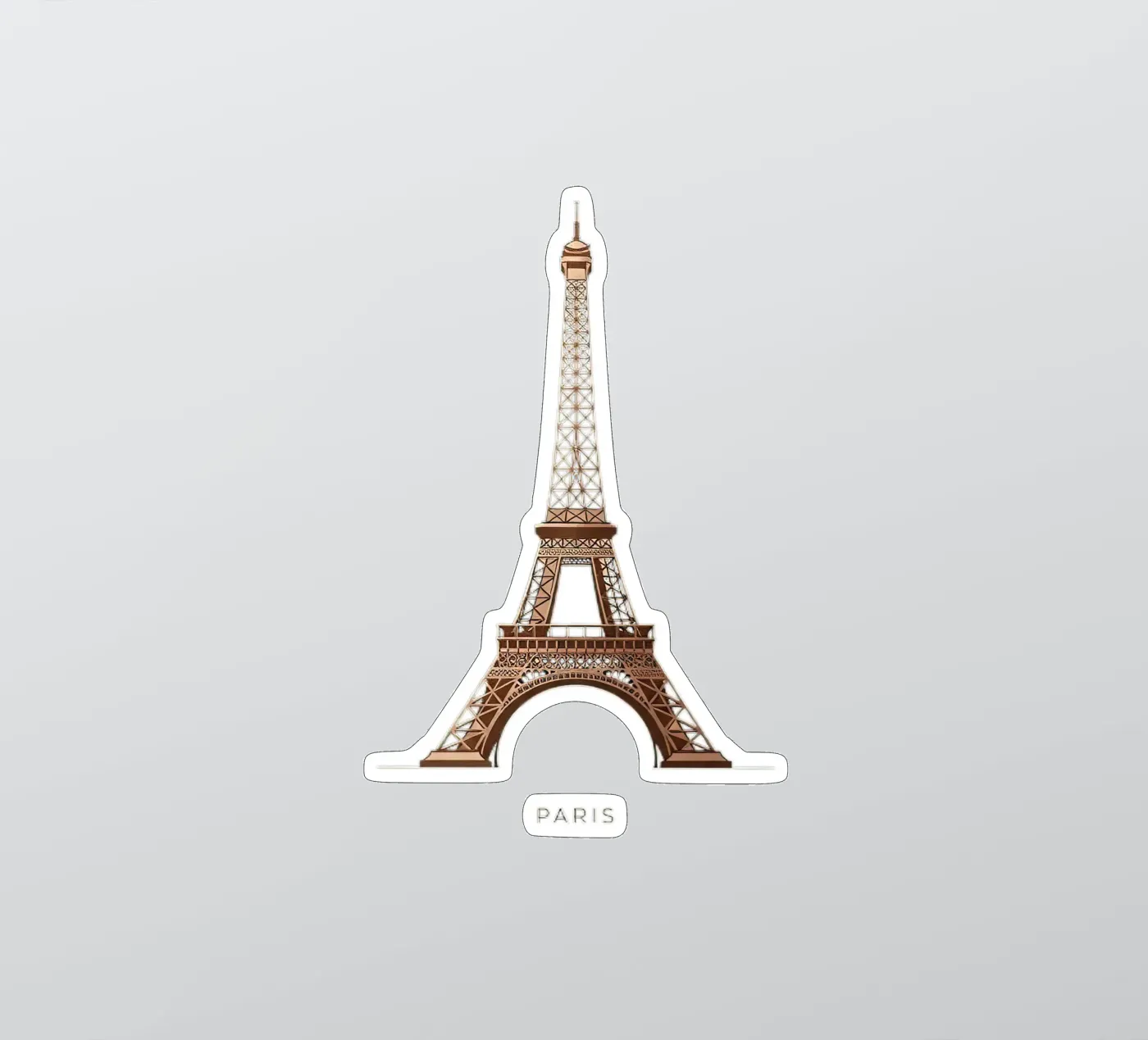 Eiffel Tower adesivo da Minimalist vector art