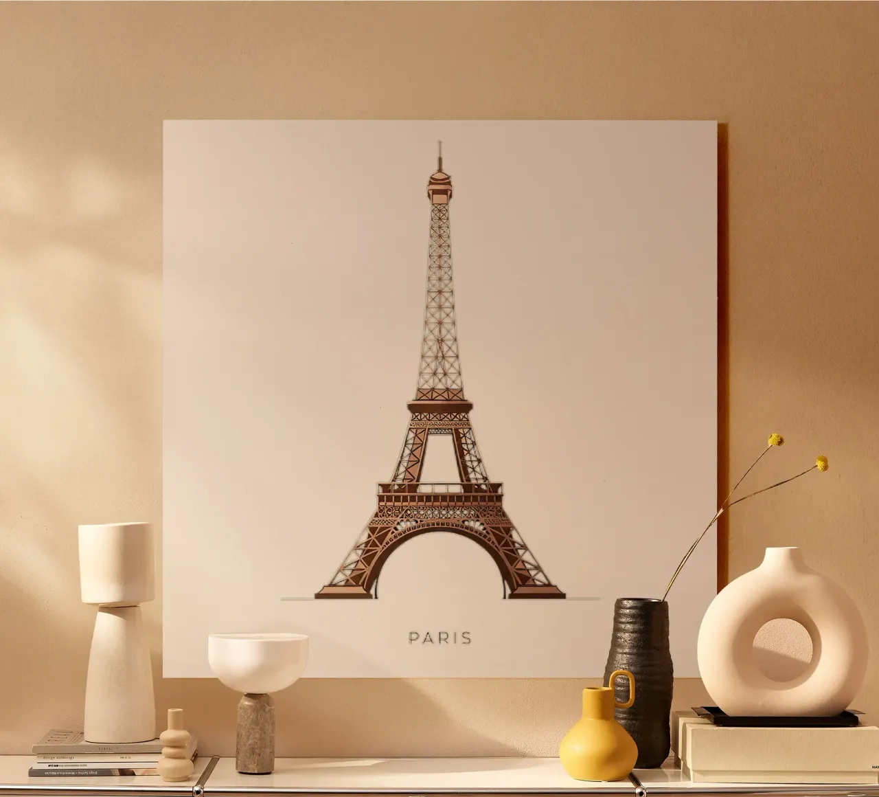 Torre Eiffel pannello forex da Minimalist vector art