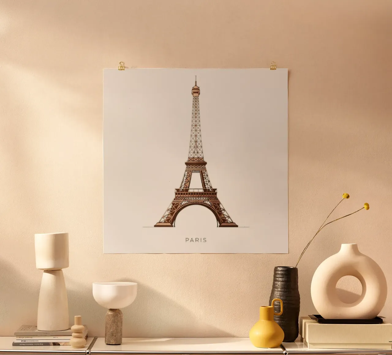 Eiffel Tower poster da vector art