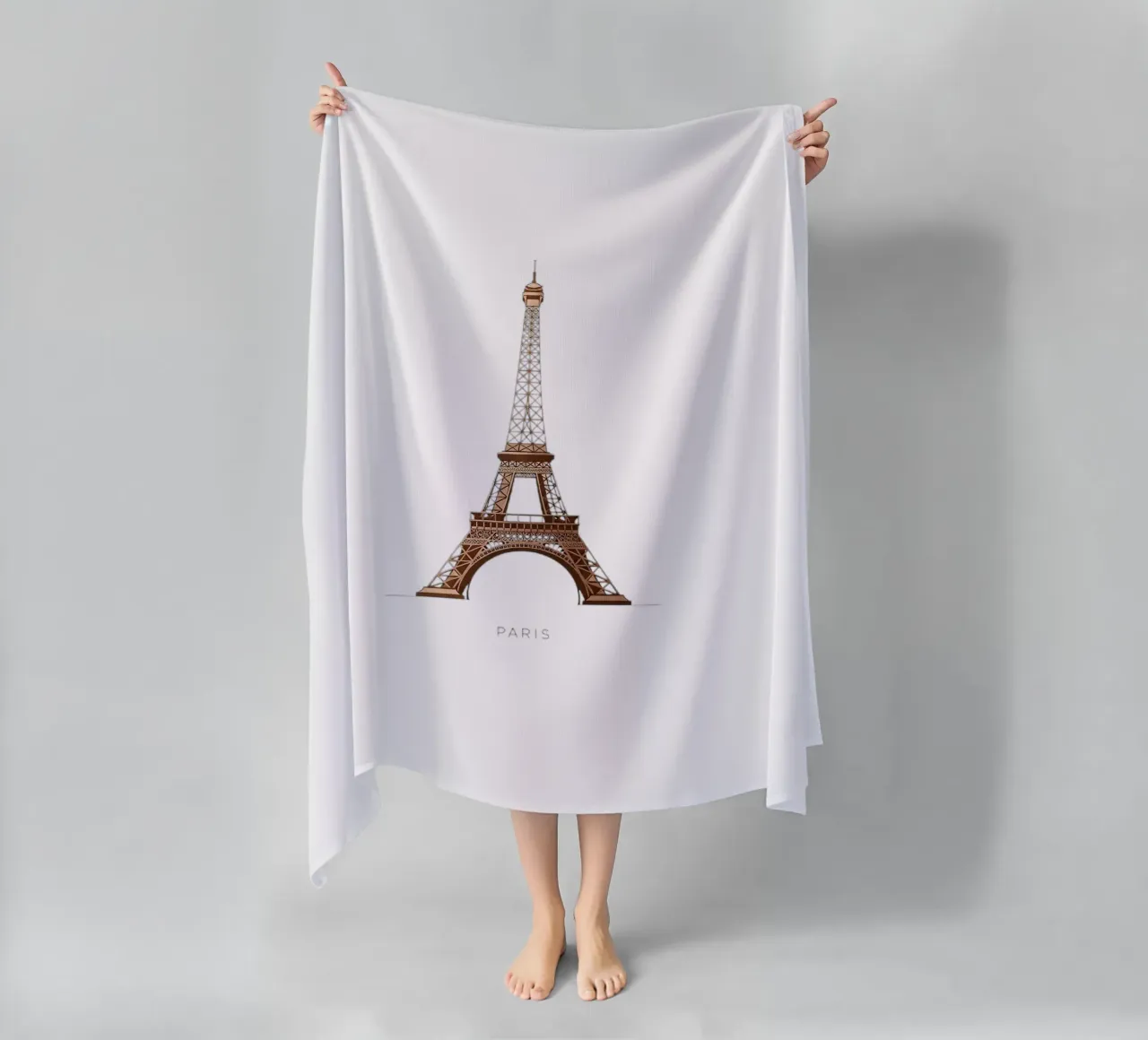 Eiffel Tower telo mare da vector art