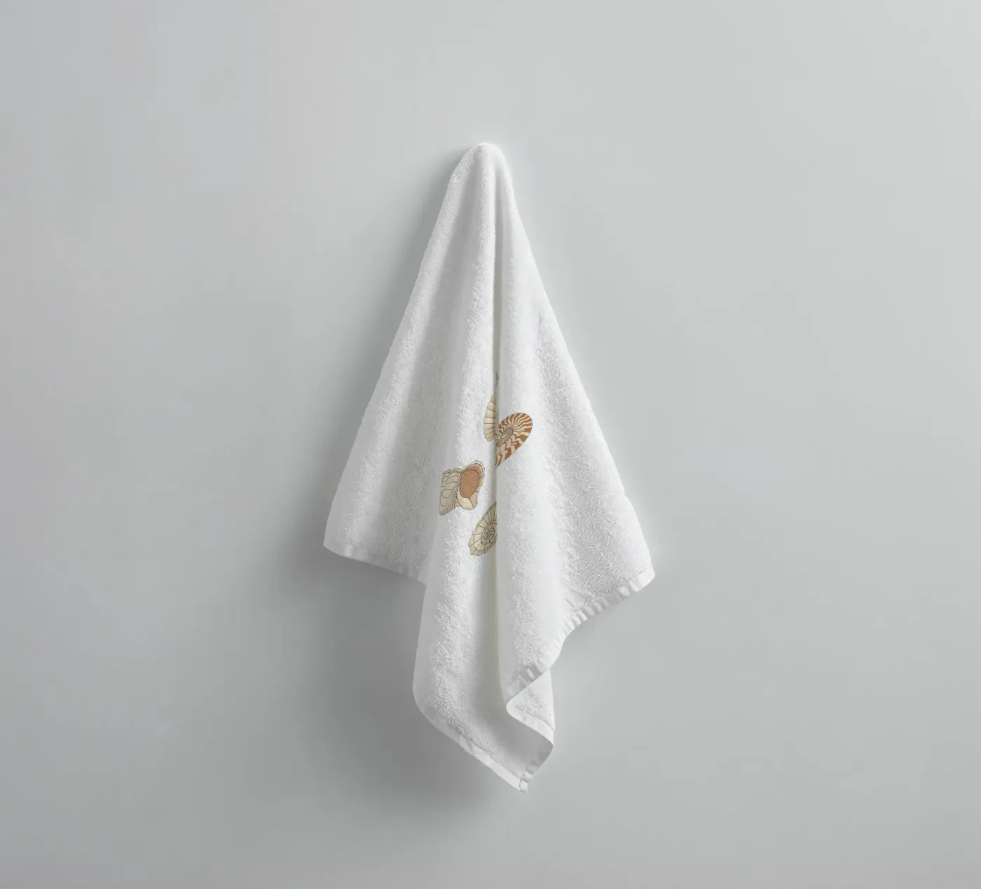 seashell varieties towel by Minimalist vector art