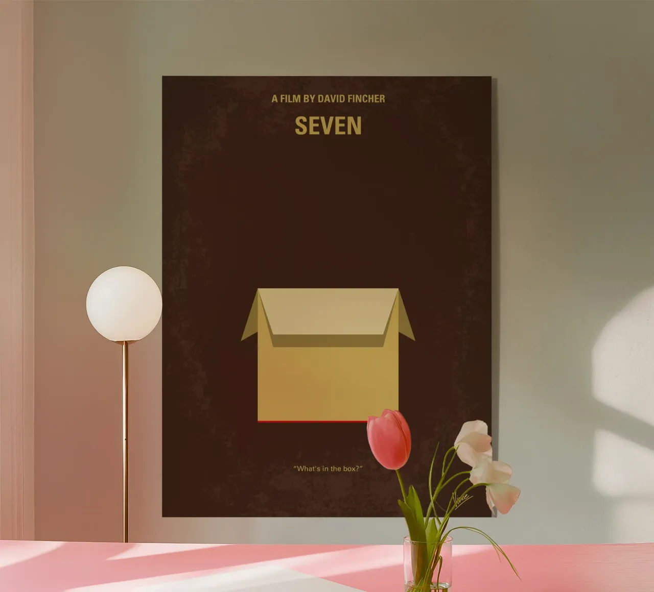 No233 My Seven minimal movie poster plexiglass da Chungkong