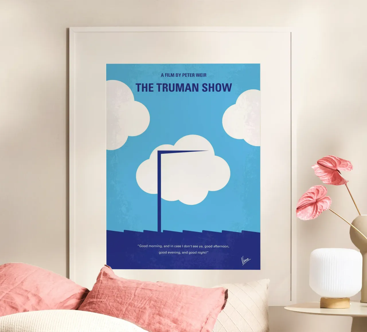 No234 My Truman show minimal movie poster poster da Chungkong