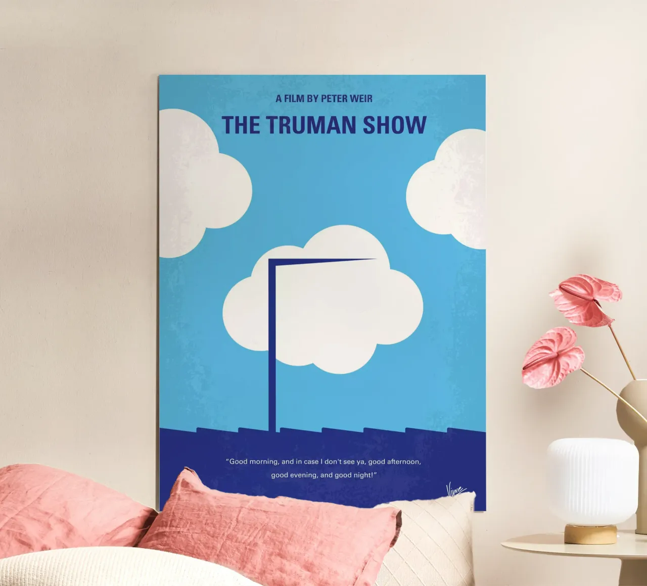 No234 My Truman show minimal movie poster poster da Chungkong