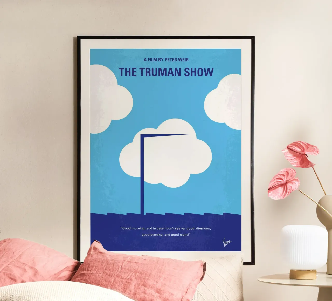 No234 My Truman show minimal movie poster poster da Chungkong