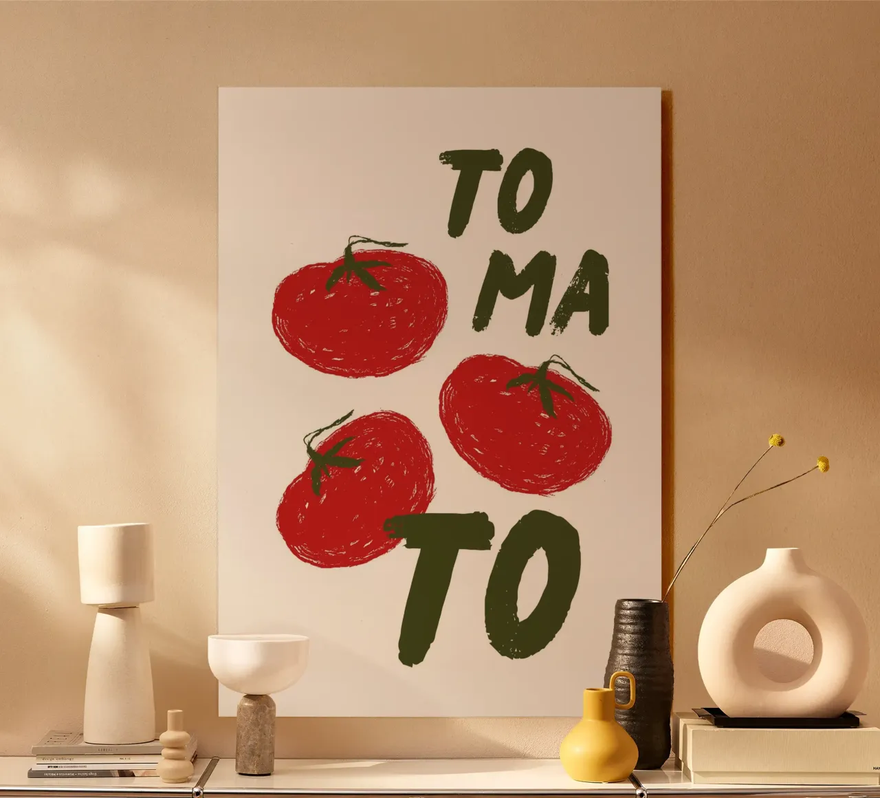 Tomato Acryl-Glas von Quotes on walls