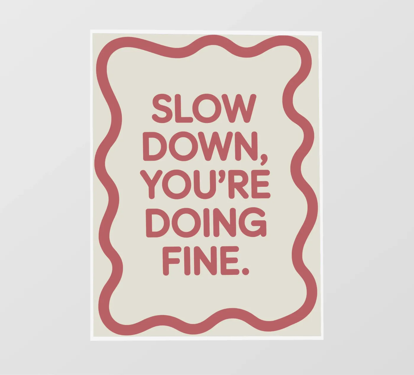 SLOW DOWN fotobehang van FELICIA