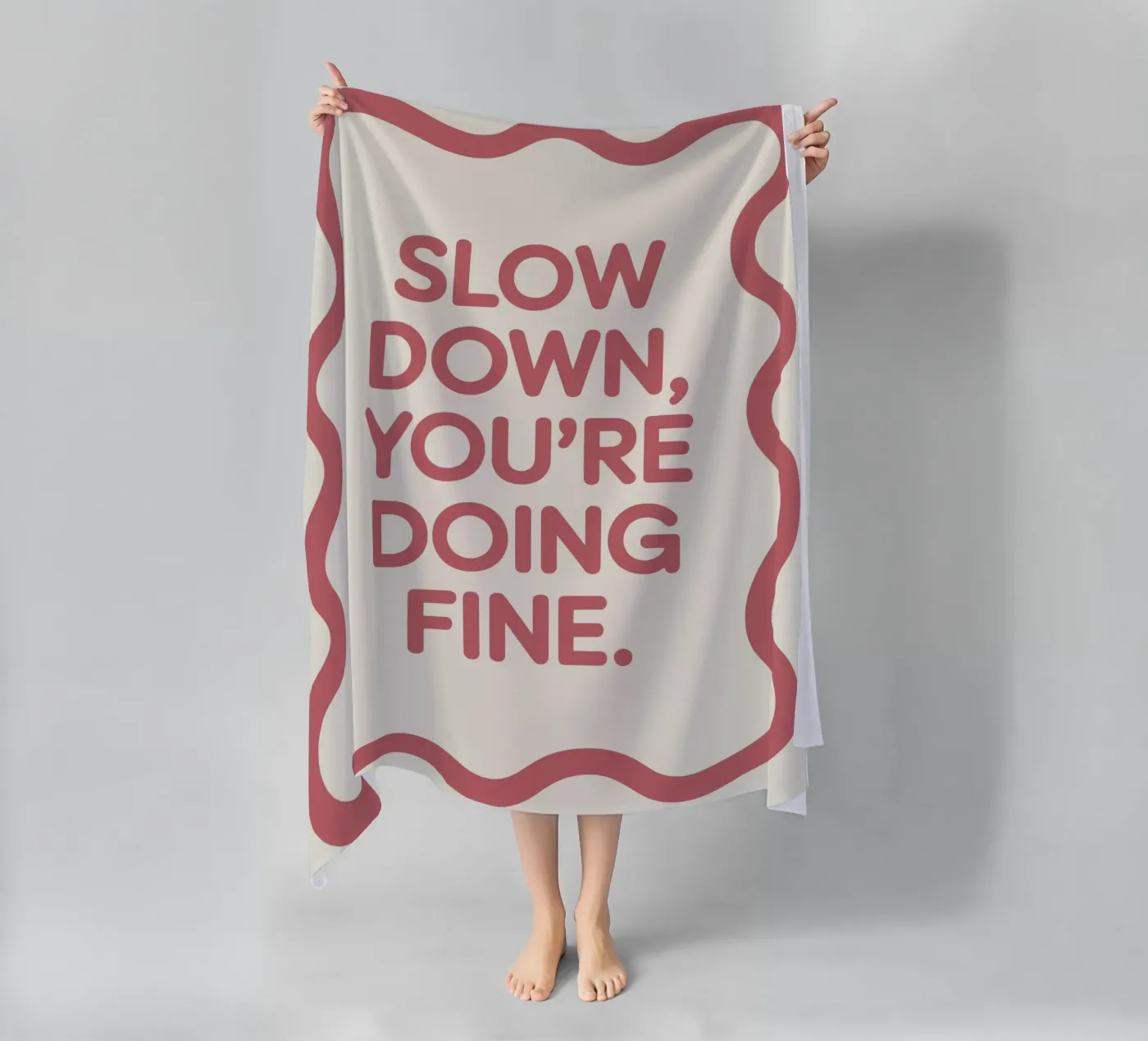 SLOW DOWN Strandtuch von FELICIA