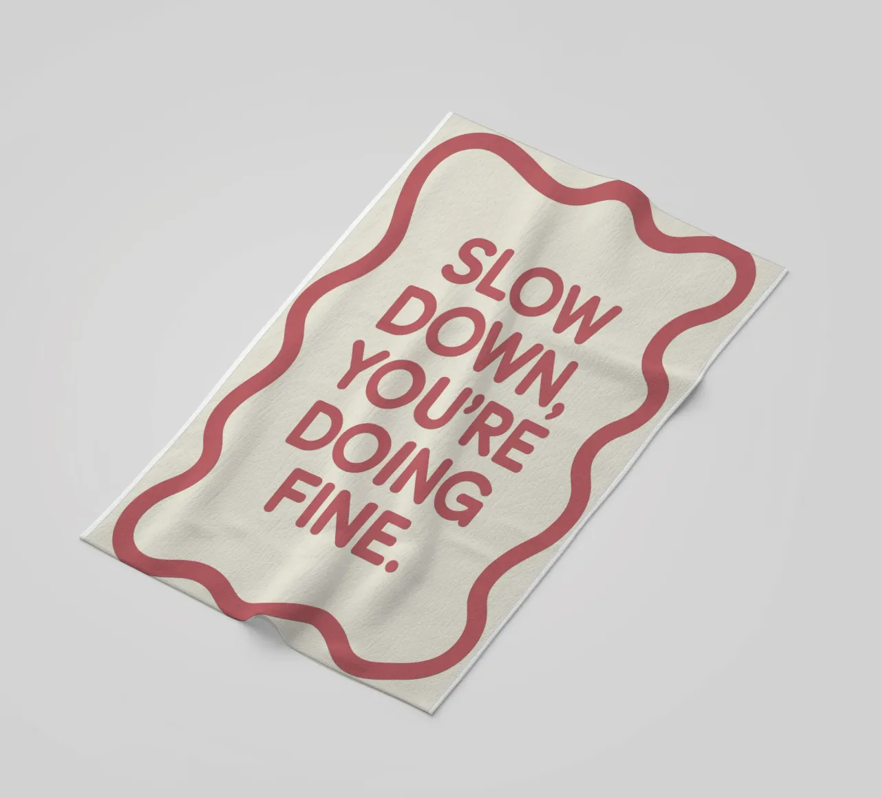 SLOW DOWN beach towel by FELICIA