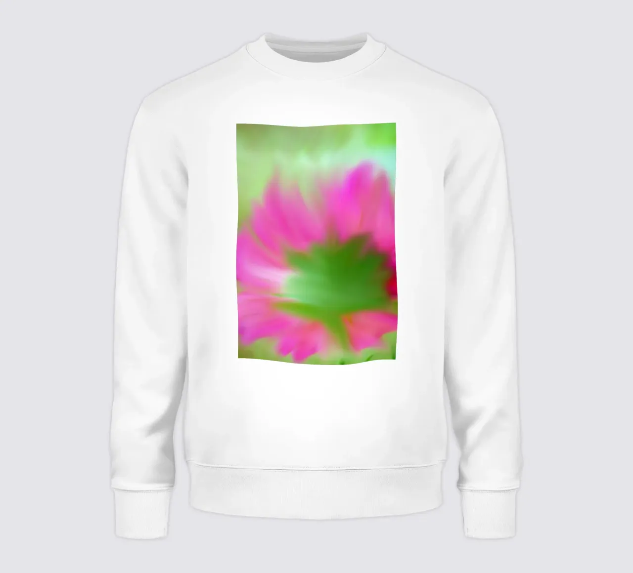 Piccolo fiore rosa sfocato artisticamente felpa da Something for you