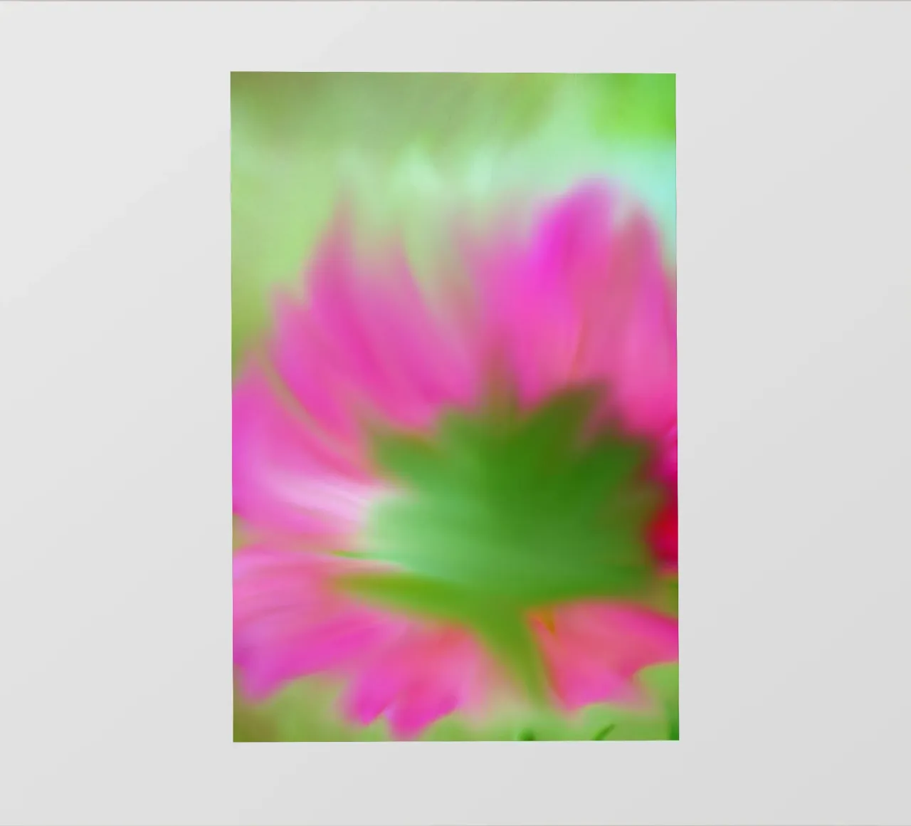 Piccolo fiore rosa sfocato artisticamente telo in pvc da Something for you