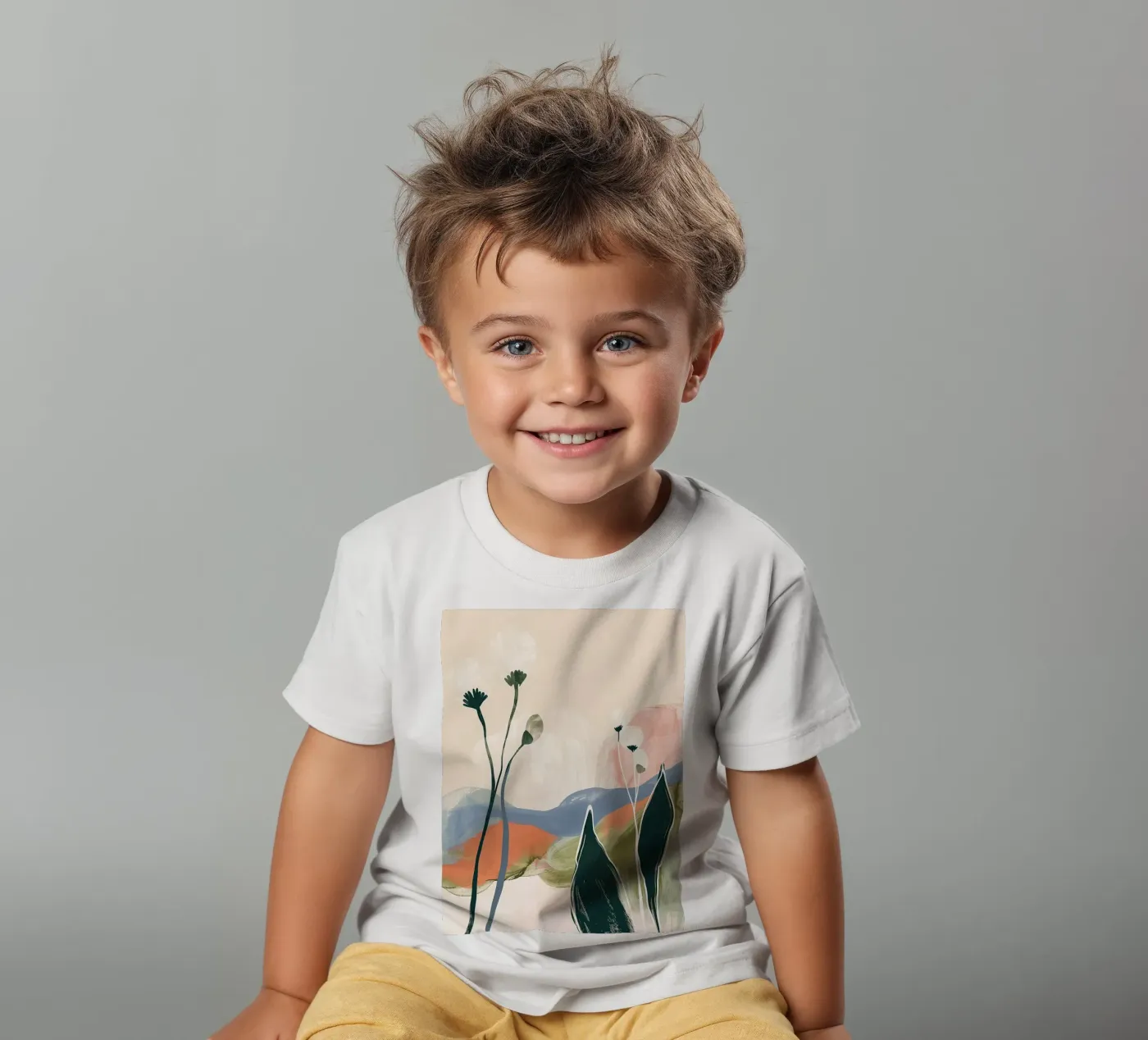 Soft Botanical Forms t-shirt bambini da softsoul