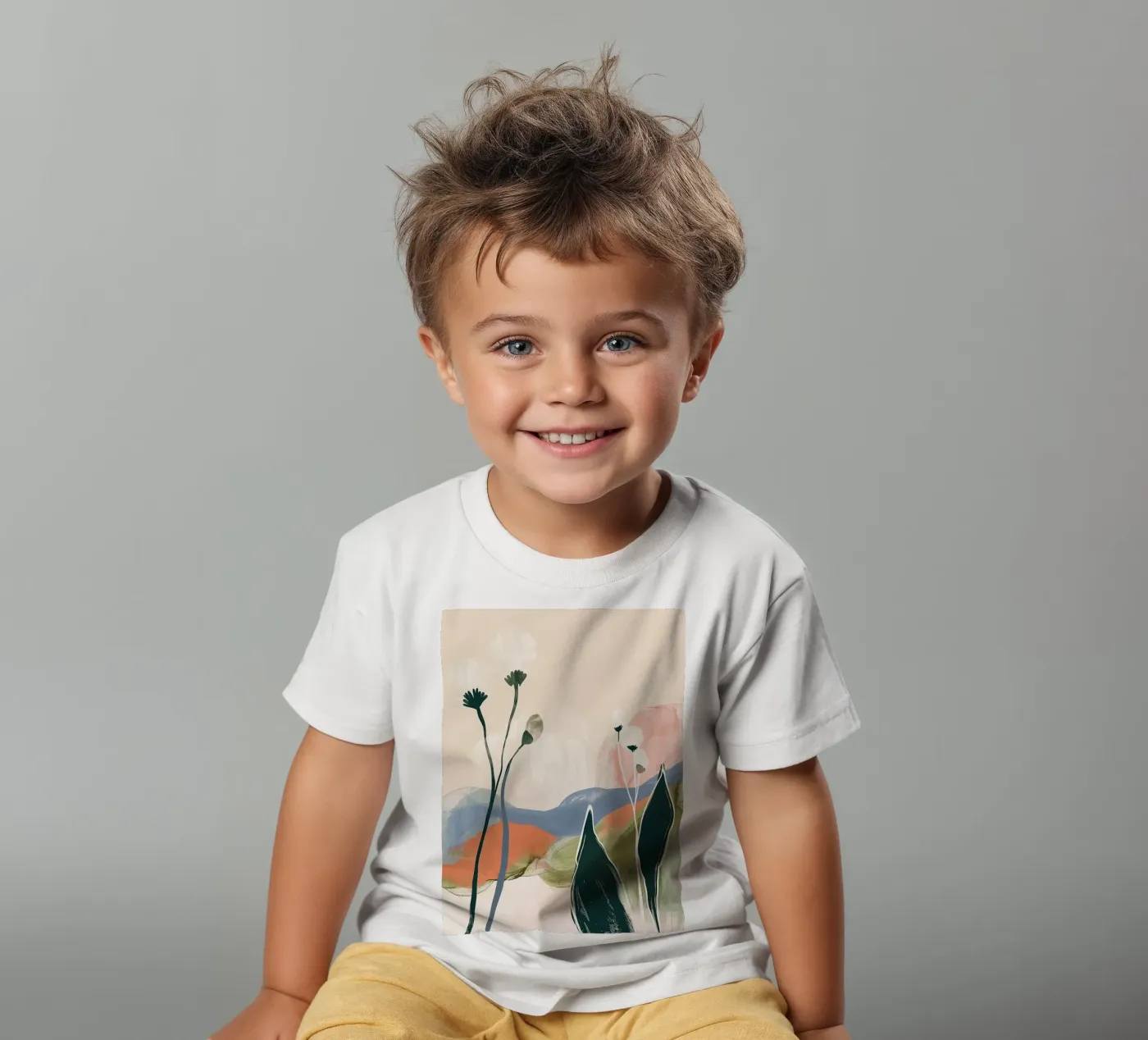 Soft Botanical Forms t-shirt bambini da softsoul