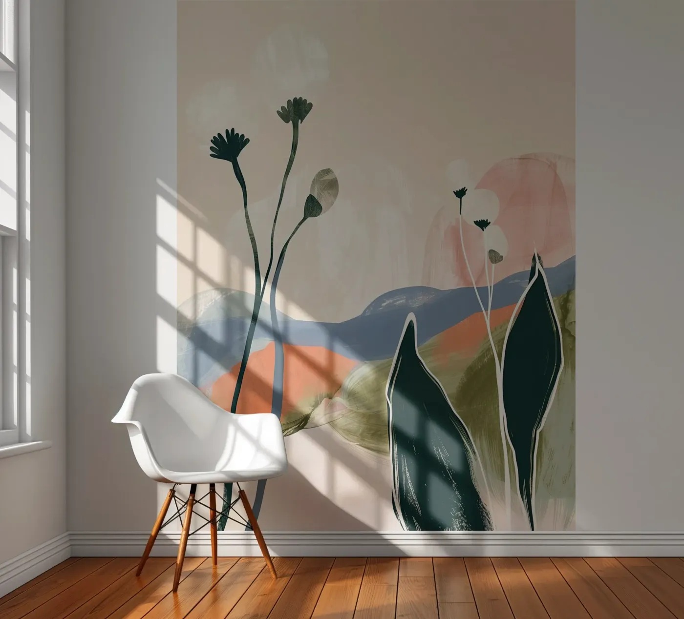 Soft Botanical Forms fotobehang van softsoul