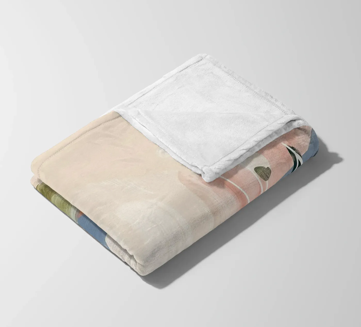 Soft Botanical Forms Fleecedecke von softsoul