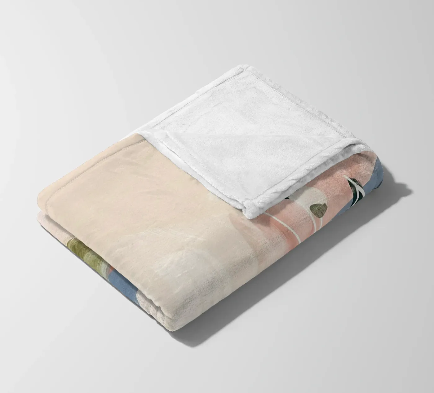 Soft Botanical Forms Fleecedecke von softsoul