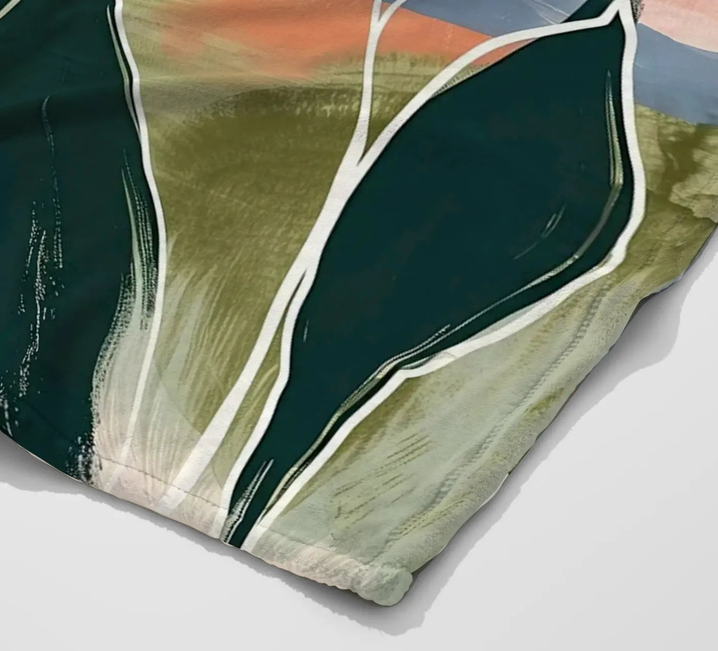 Soft Botanical Forms Fleecedecke von softsoul