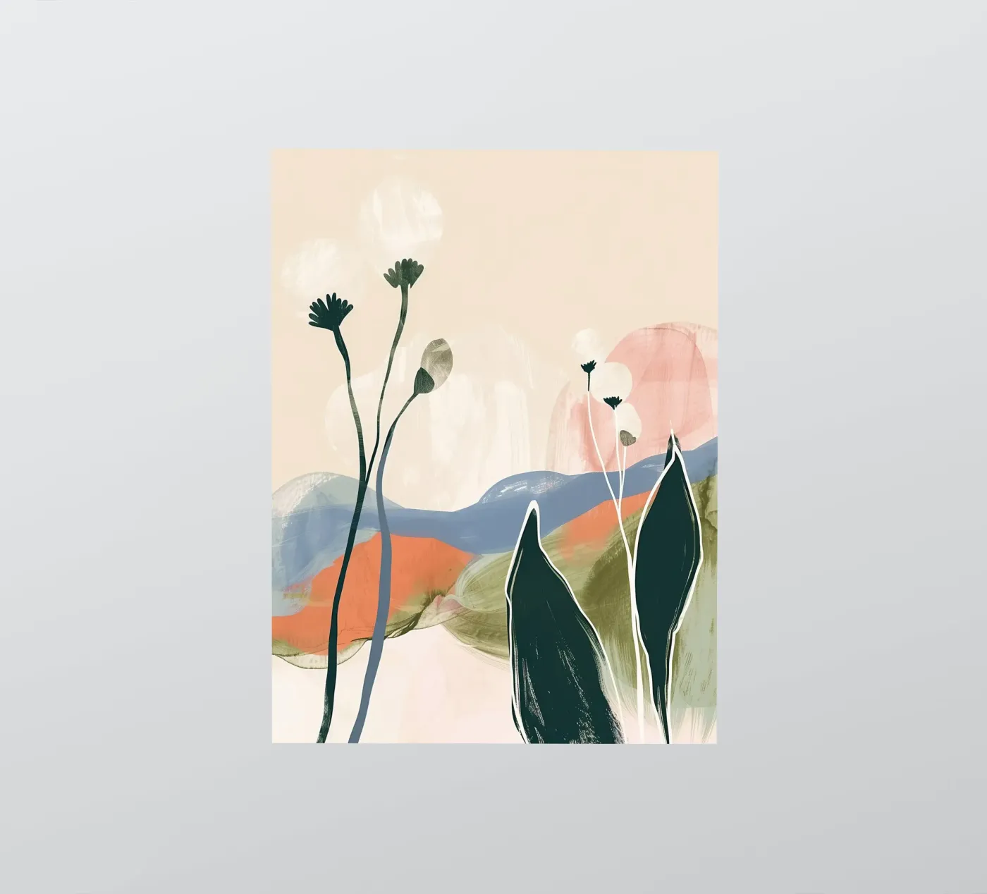 Soft Botanical Forms sticker by softsoul