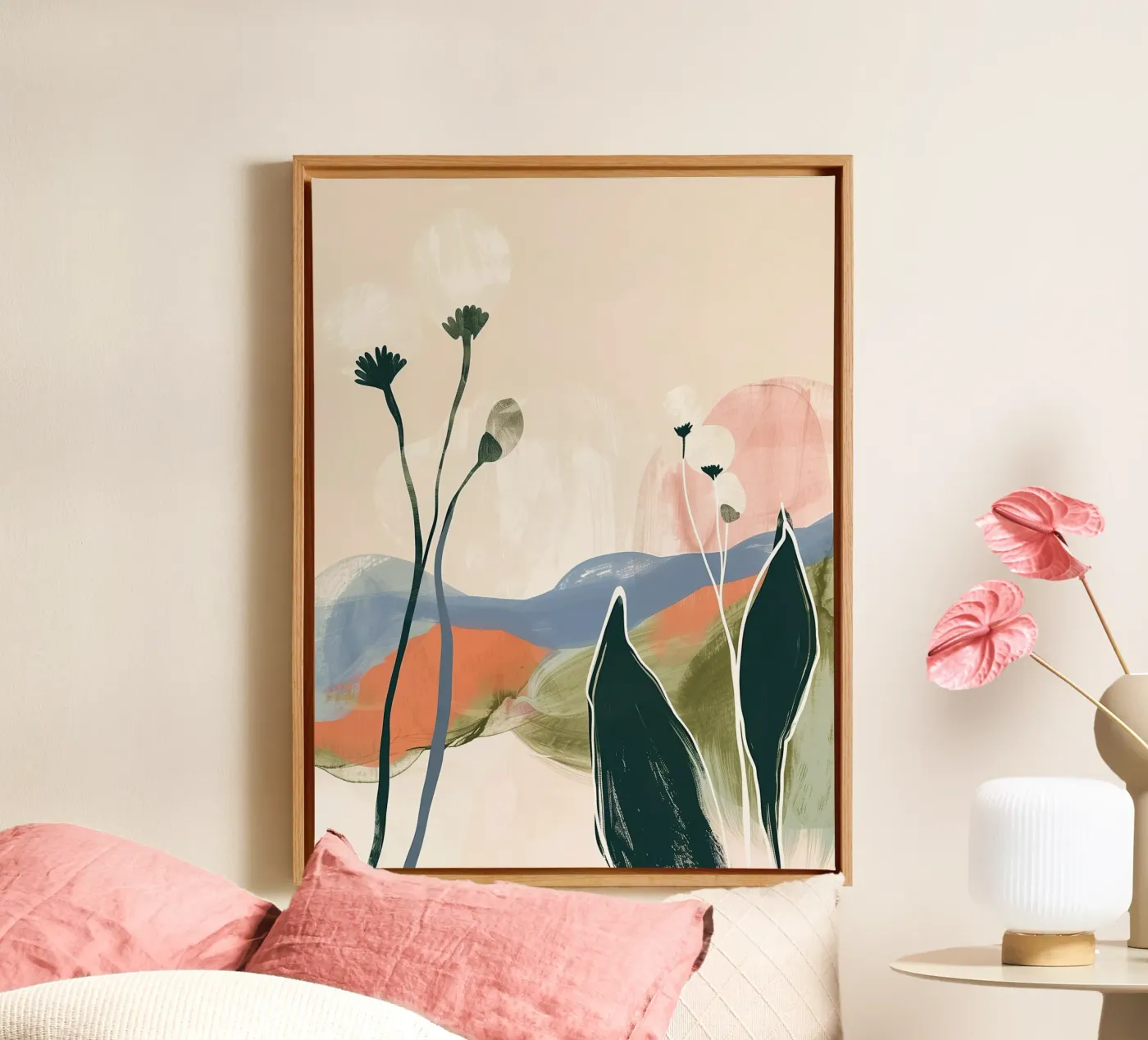Soft Botanical Forms tela da softsoul