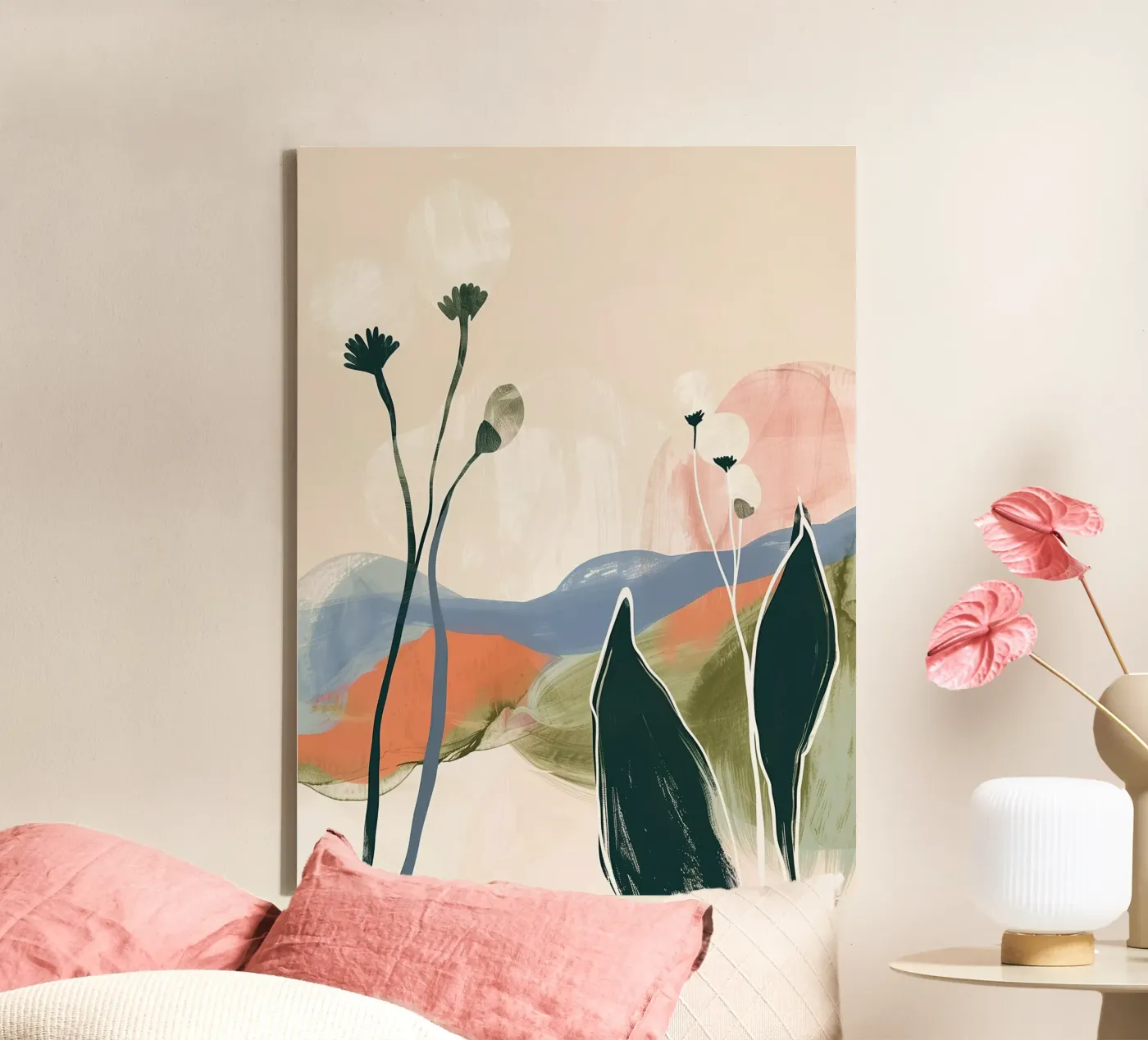 Soft Botanical Forms tela da softsoul
