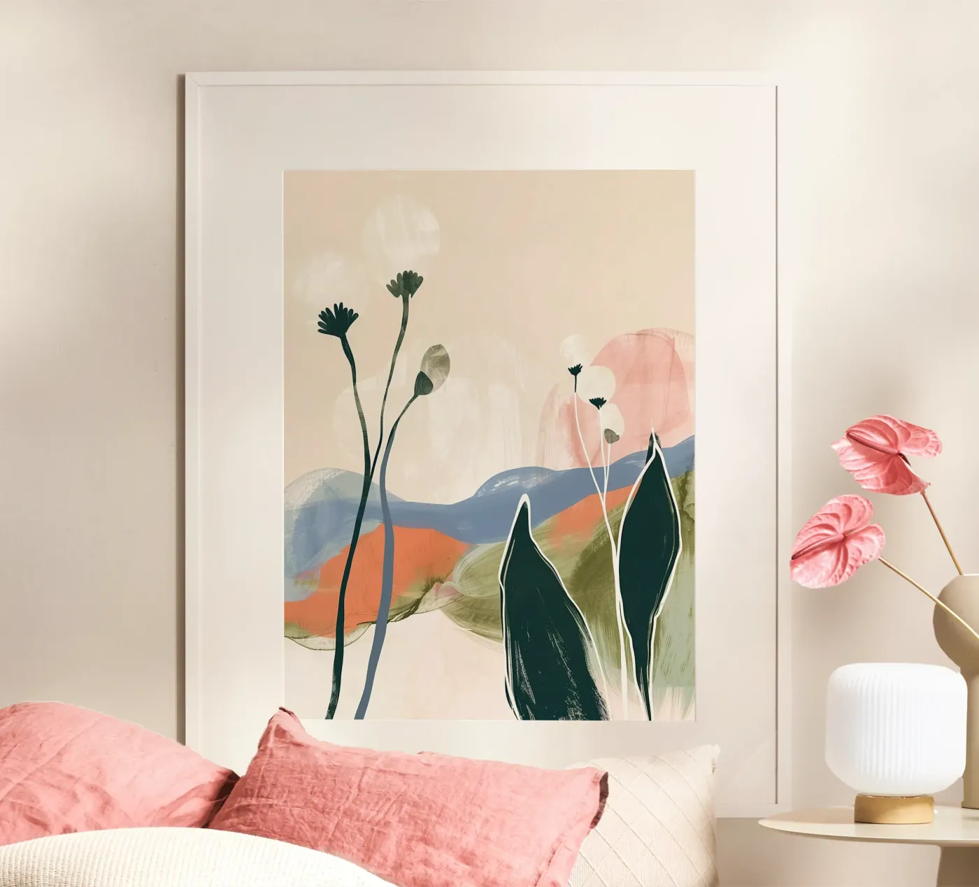 Soft Botanical Forms poster by softsoul
