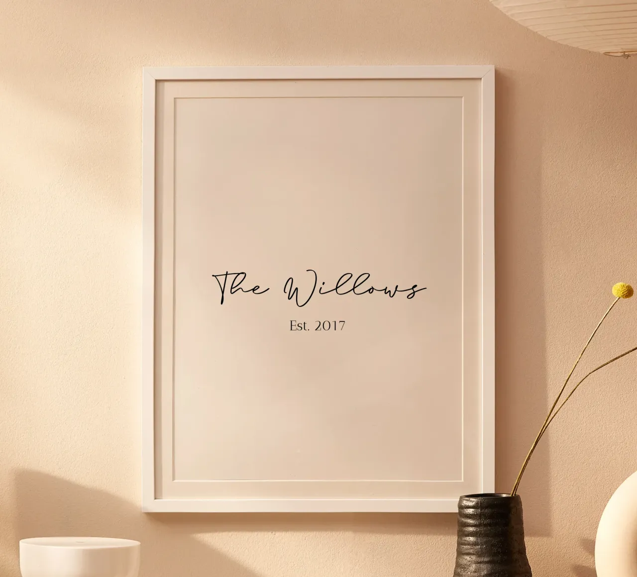 Bruiloft achternaam & datum aangepaste print hahnemühle van Prints By Ayleen