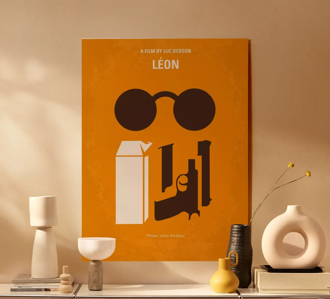 No239 My LEON minimal movie poster plexiglass da Chungkong