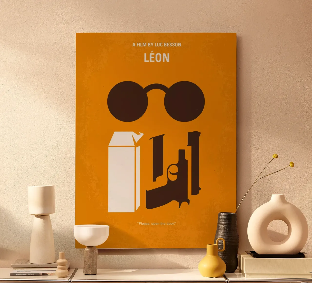 No239 My LEON minimal movie poster pannello forex da Chungkong