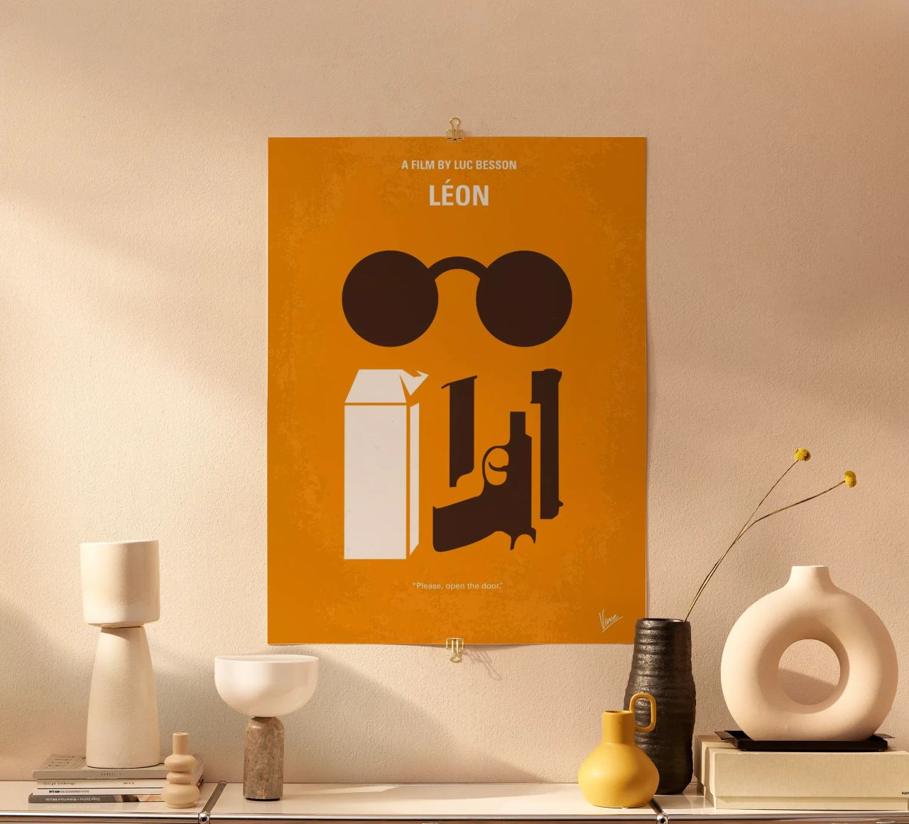 No239 My LEON minimal movie poster Poster von Chungkong
