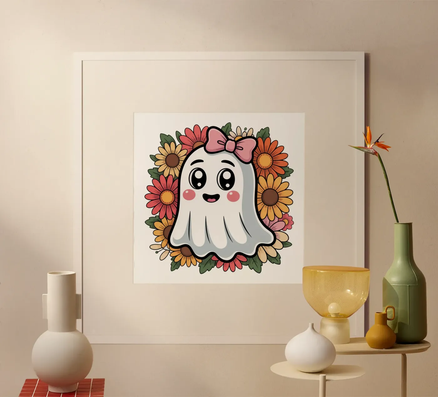 Groovy ghost Poster von Sasyall Graphics