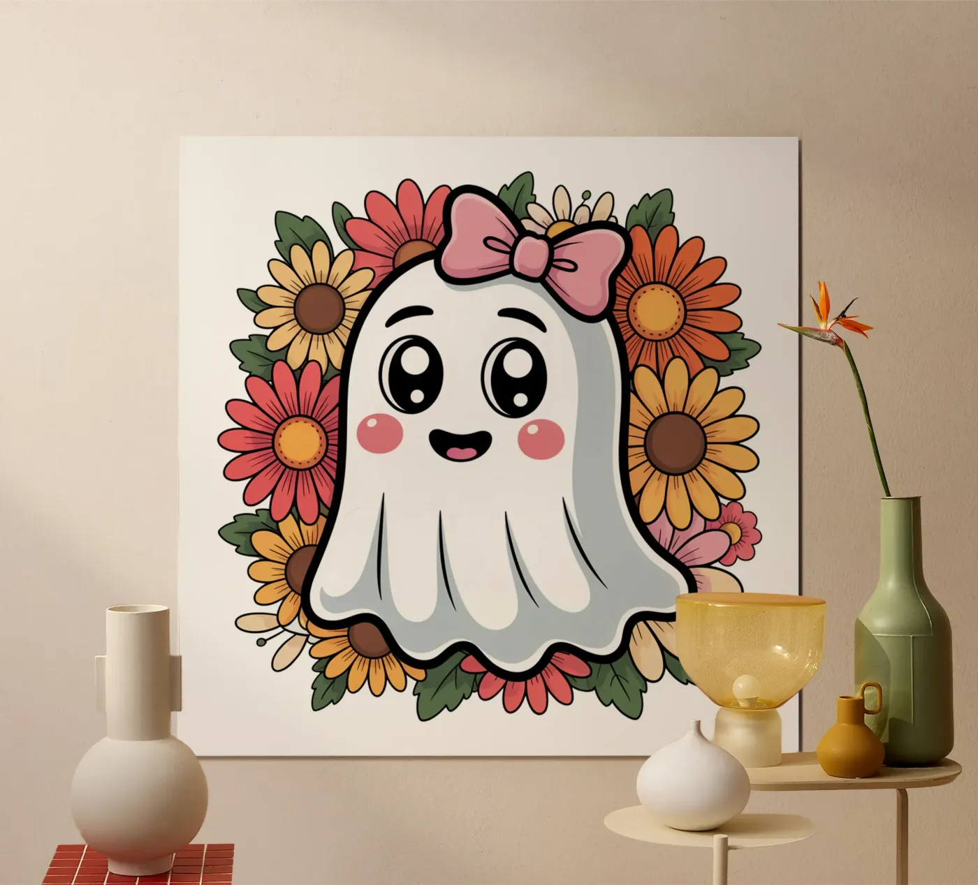 Groovy ghost Poster von Sasyall Graphics