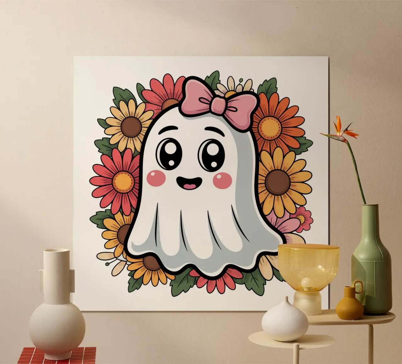 Groovy ghost poster da Sasyall Graphics