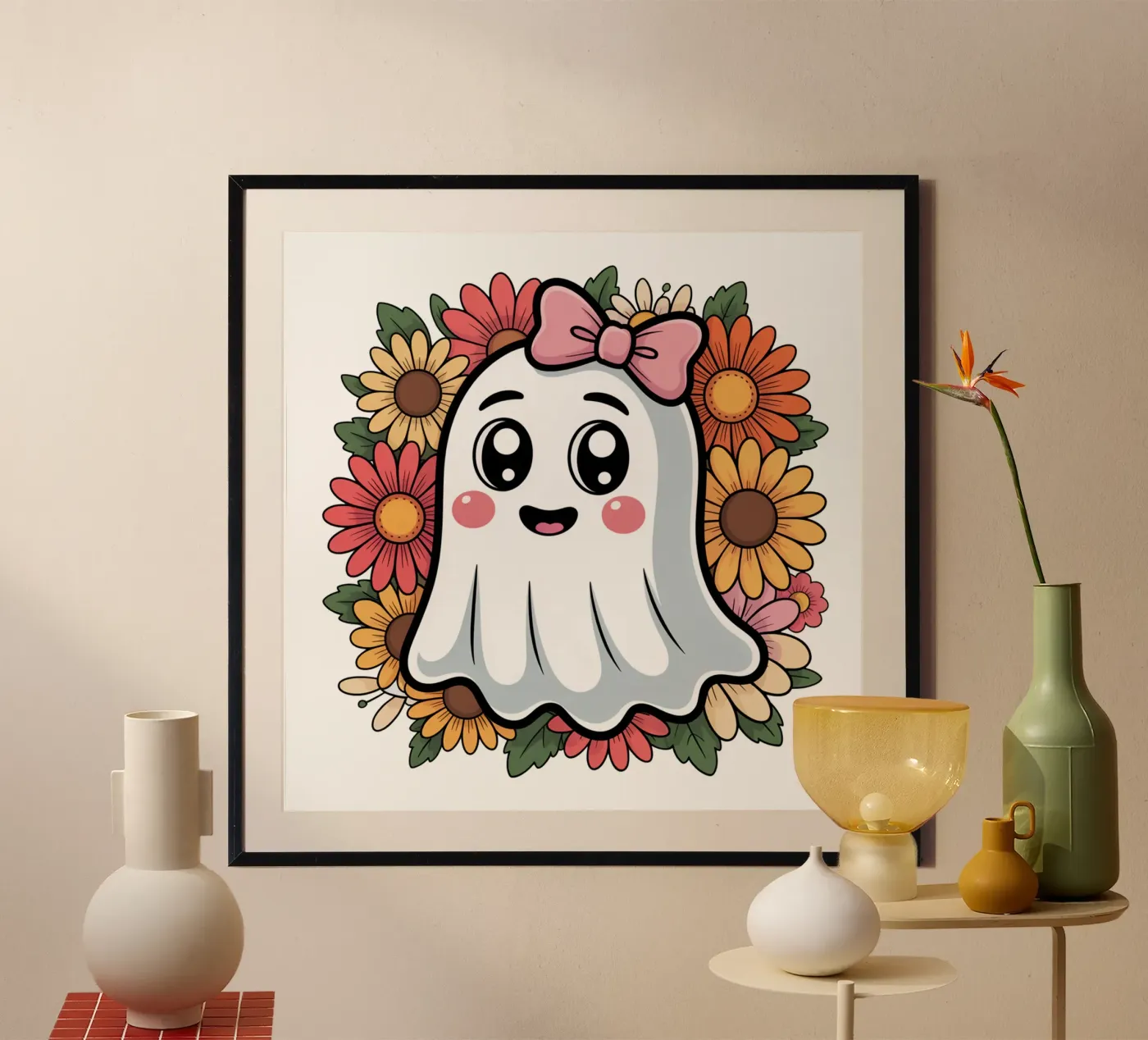 Groovy ghost Poster von Sasyall Graphics