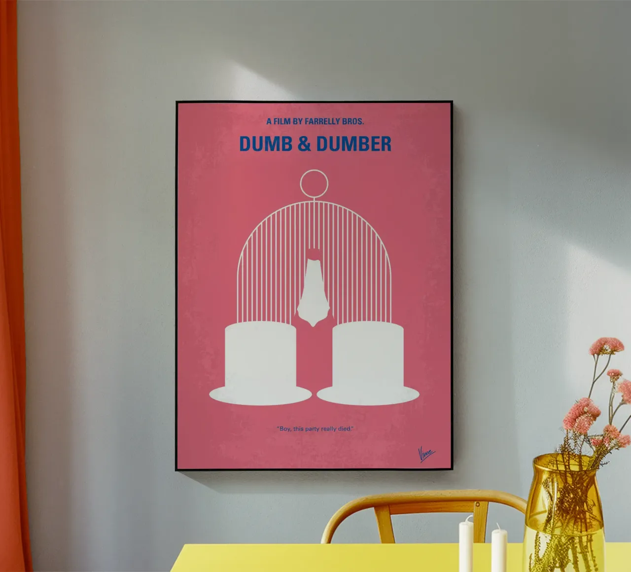 No241 My Dumb & Dumber minimal movie poster plexiglass da Chungkong