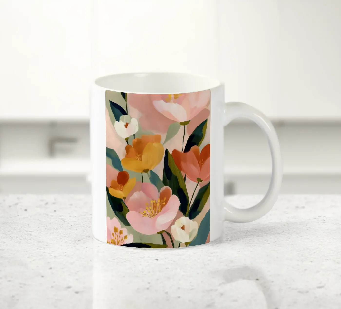 Soft Bloom ceramic mug by softsoul