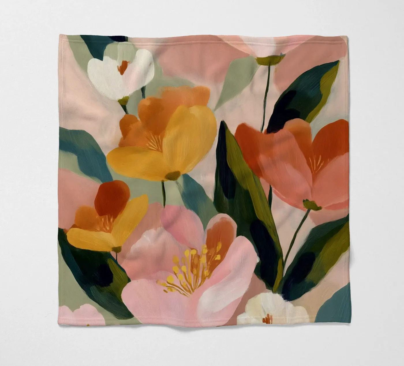 Soft Bloom Fleecedecke von softsoul