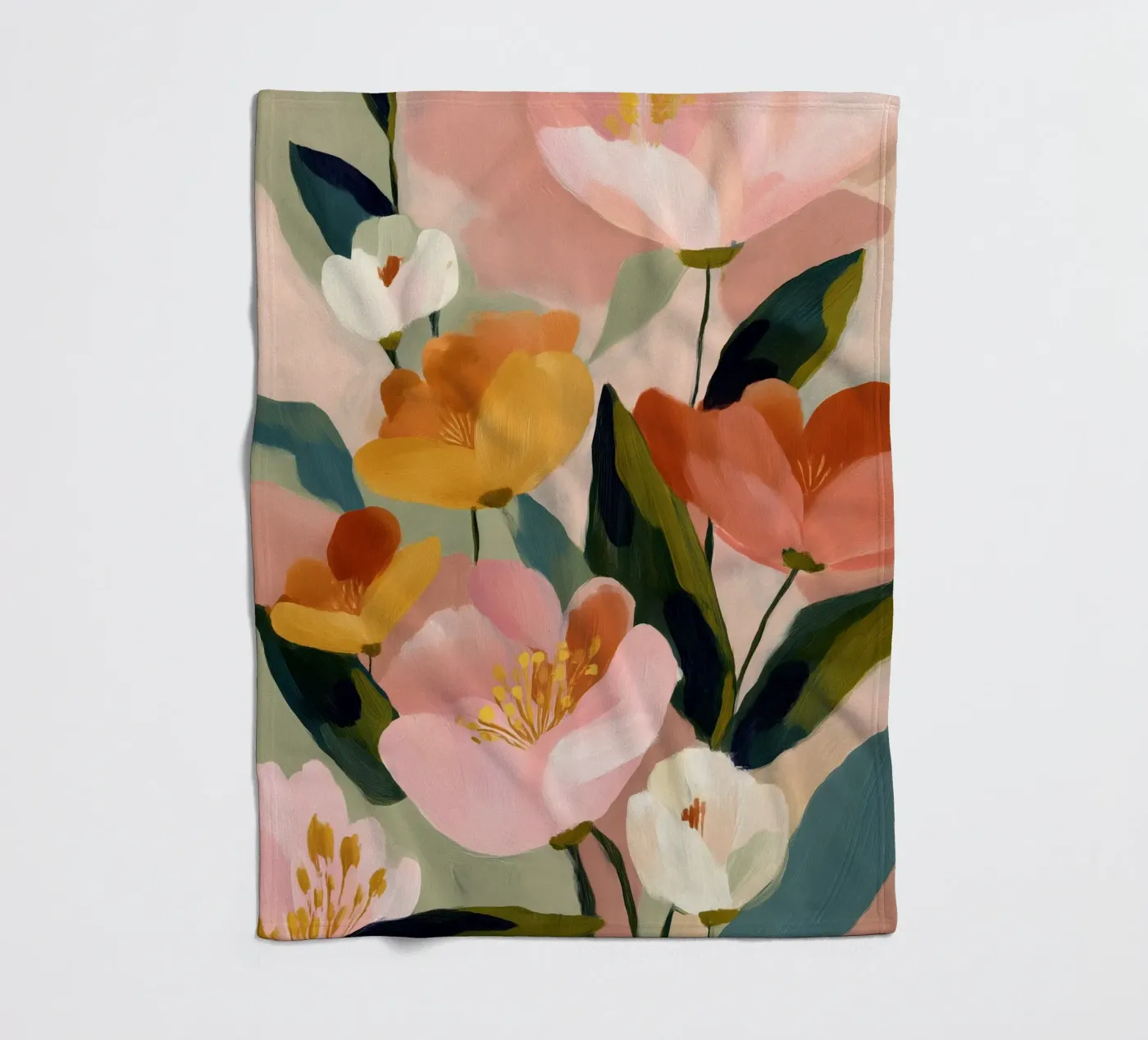 Soft Bloom Fleecedecke von softsoul