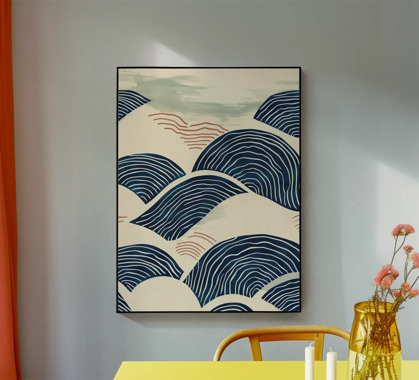 Abstract Ocean Waves Acryl-Glas von softsoul