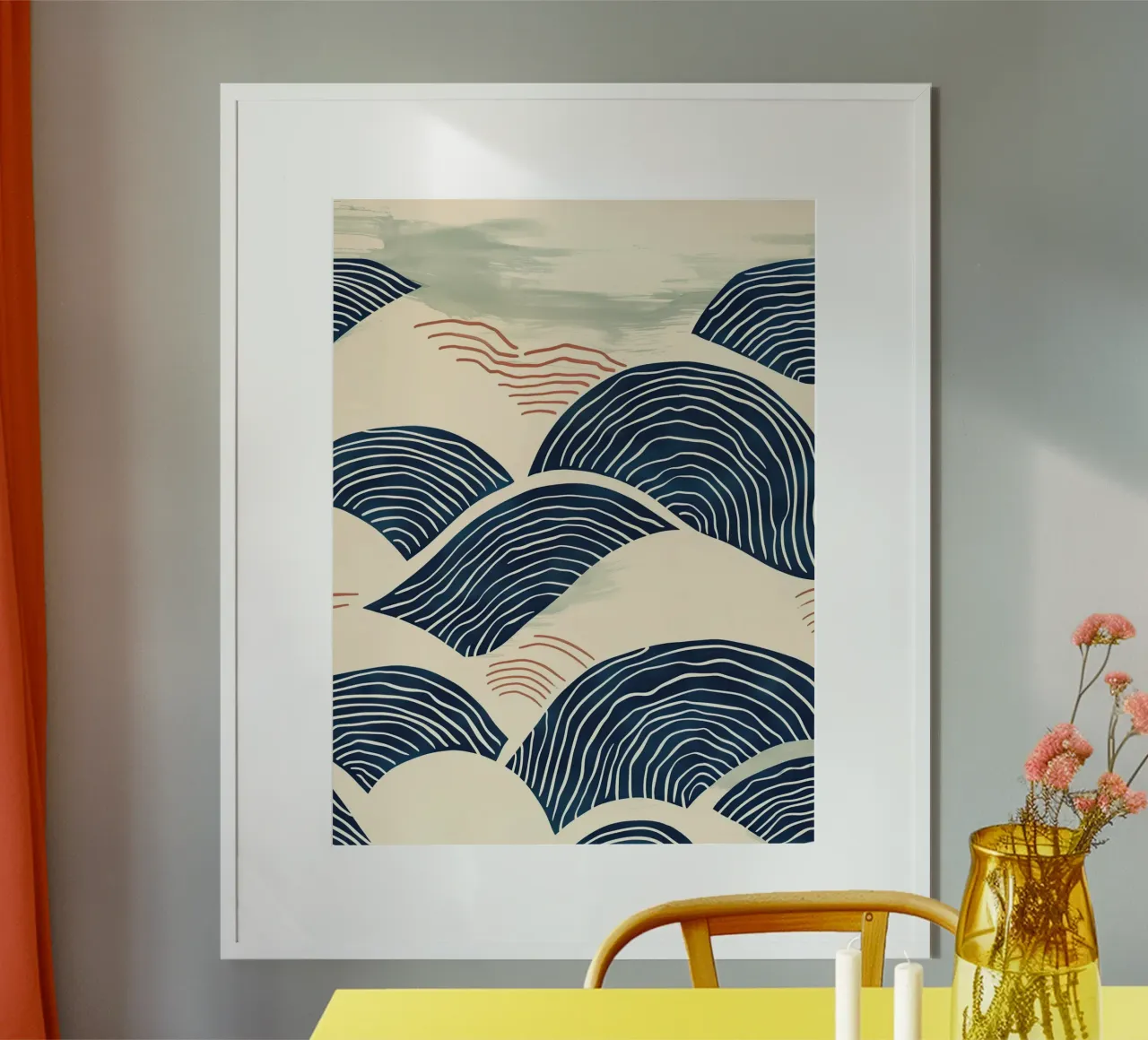 Abstract Ocean Waves poster da softsoul