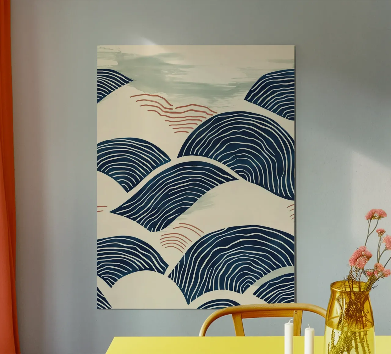 Abstract Ocean Waves poster da softsoul
