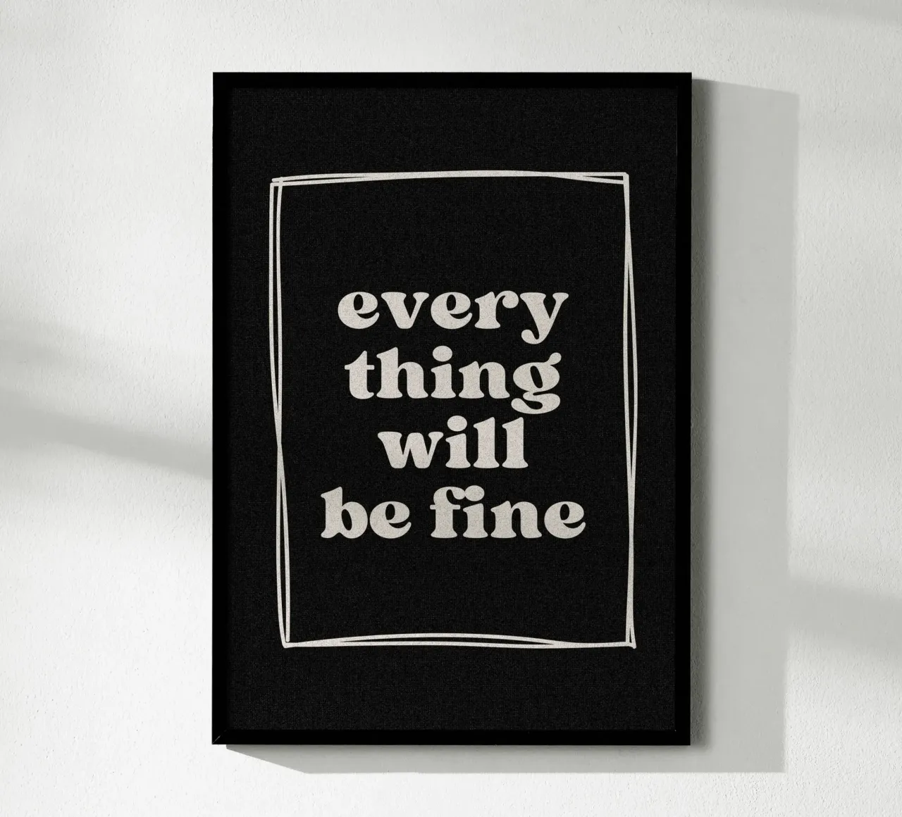 everything will be fine poster da PurePeachCleanLine