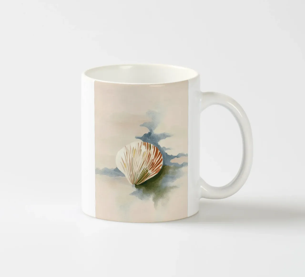 Seashell ceramic mug by softsoul