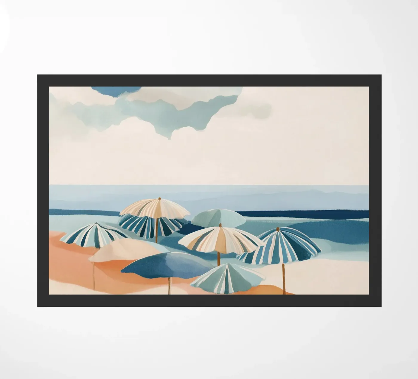 Beach Umbrellas Fußmatte von softsoul