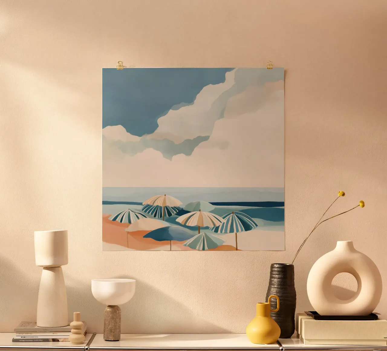 Beach Umbrellas poster da softsoul