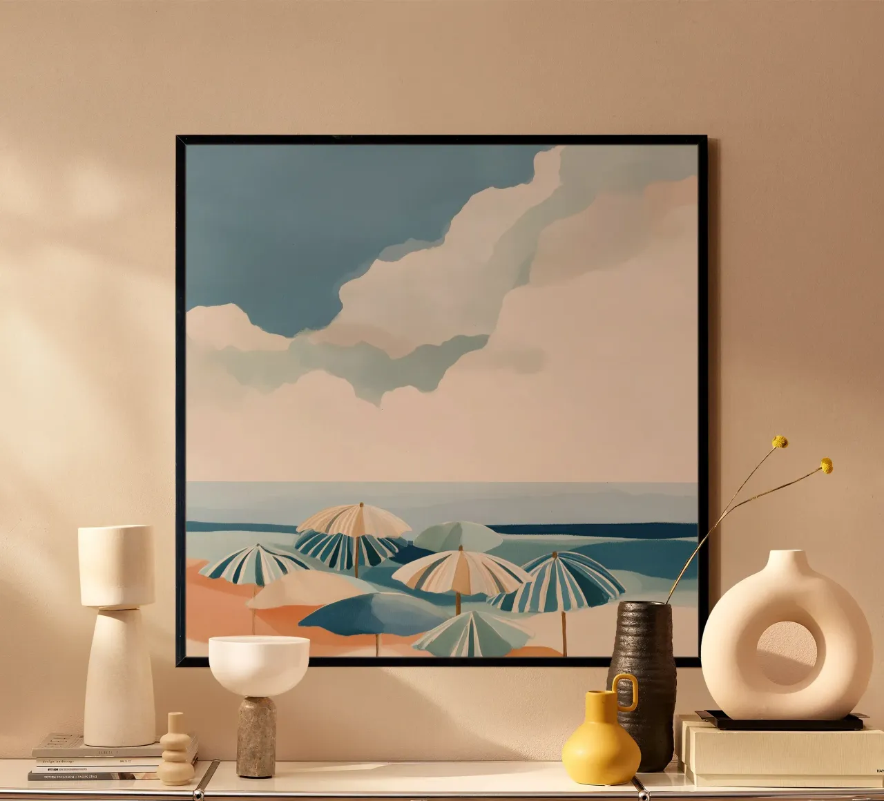 Beach Umbrellas poster da softsoul