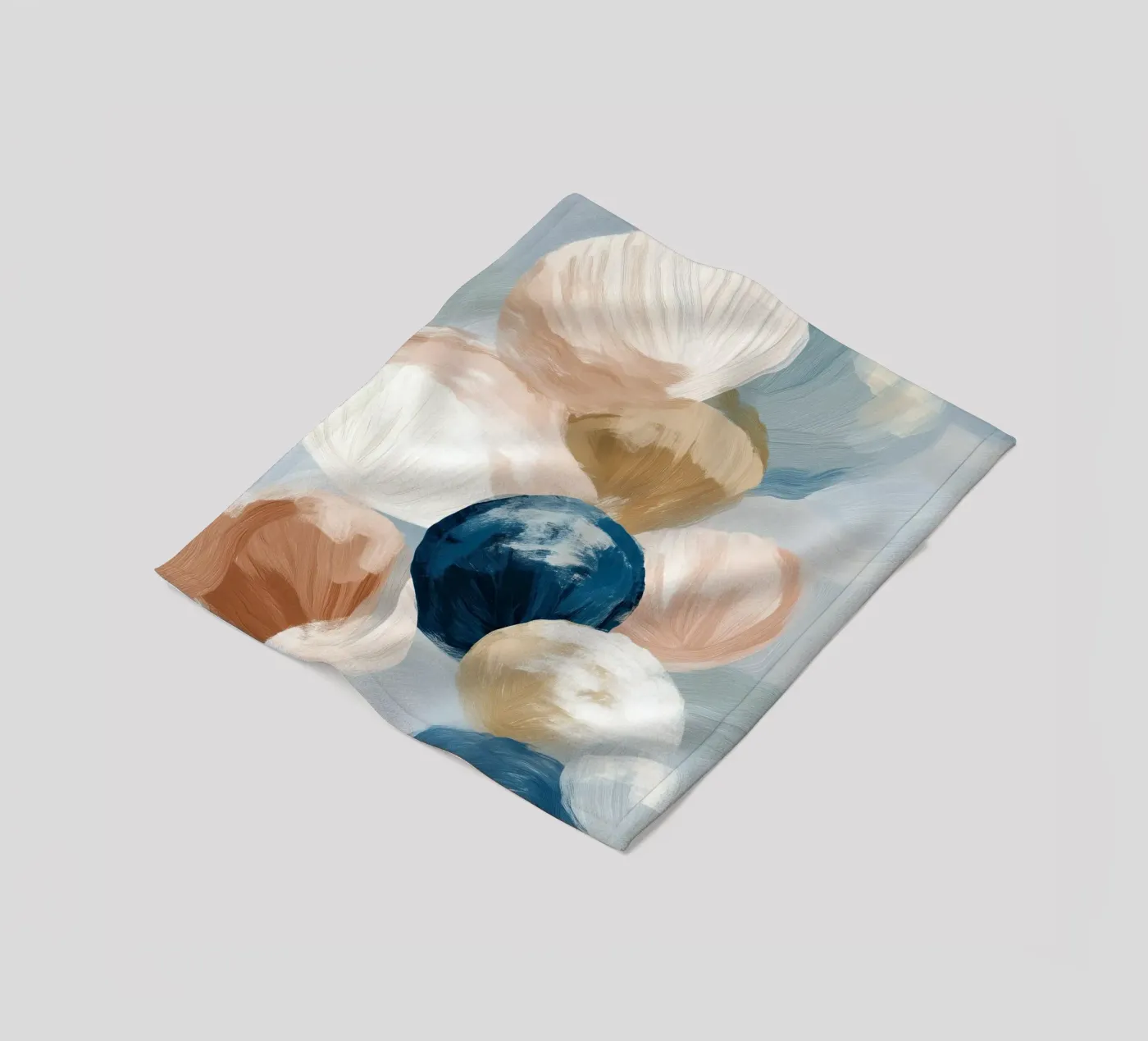 Soft Coastal Shells Fleecedecke von softsoul